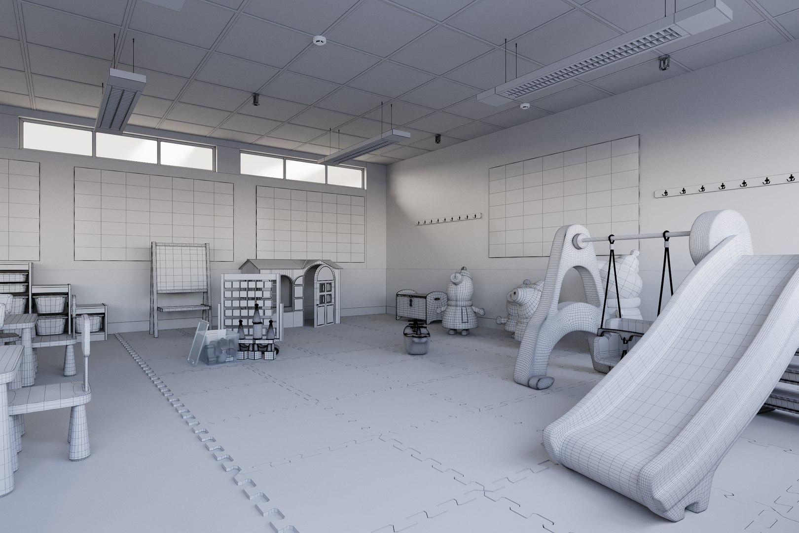 Nursery Classroom Interior 3D Model - TurboSquid 1857293