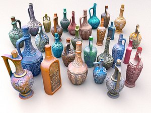 3D model magic bottle old wine