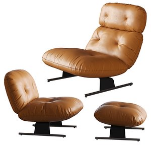 Minotti Libra Armchair 3D