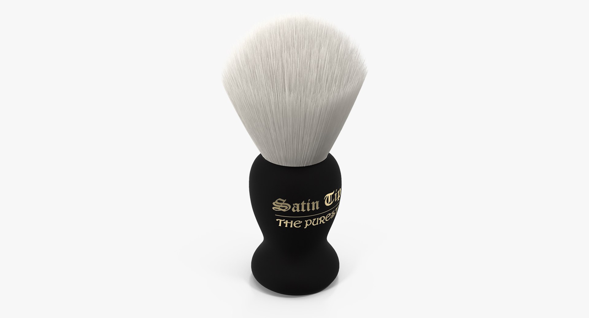 Shaving Brush Badger Bright Fur 3D model preview