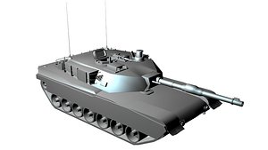 free m1a1 tank 3d model