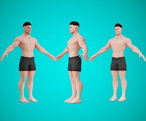 3D Jake: Base mesh character game-ready
