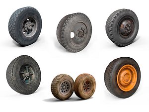 Collection wheels 3D model