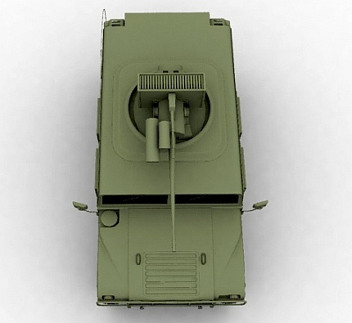 Humvee M242 Bushmaster 3d Model