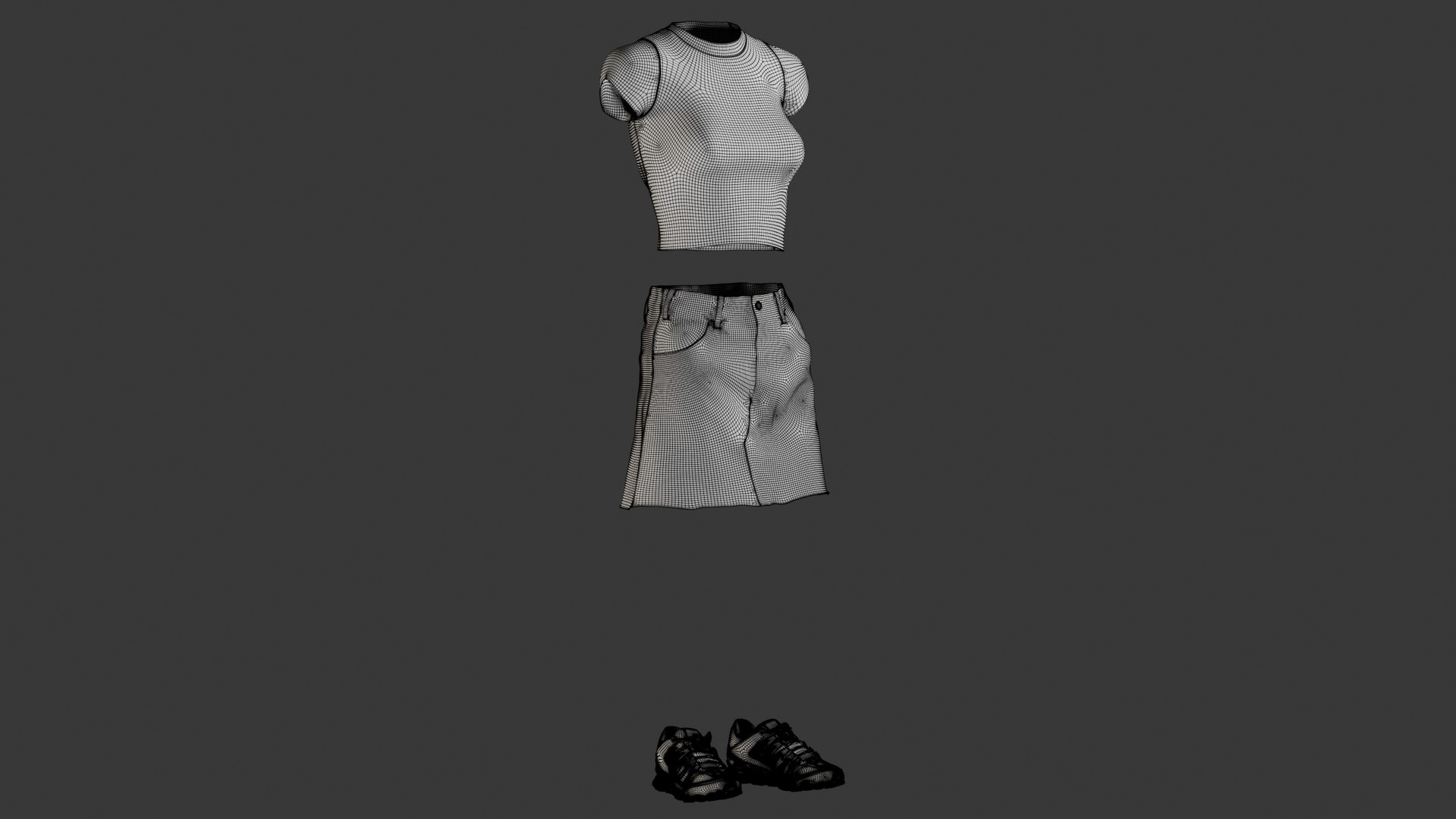 realistic skirt tshirt sneakers 3D https://p.turbosquid.com/ts-thumb/qT/Pb8E0P/jL9uuyKA/_view370050/jpg/1586805951/1920x1080/fit_q87/25db26a97f65c18638524ae7b5c166814ad8c37c/_view370050.jpg