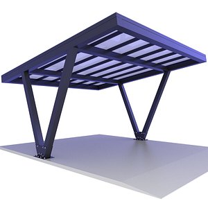 3D Modern Carport 7