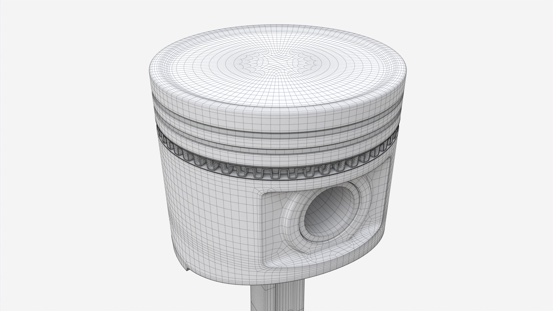 3D Piston With Rod Model - TurboSquid 1935185