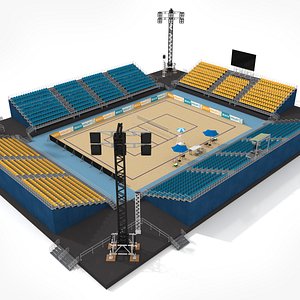 Beach Volleyball Stadium 3D model