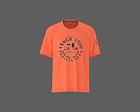 Mens regular fit t-shirt with chest print and pocket detailing at sleeve