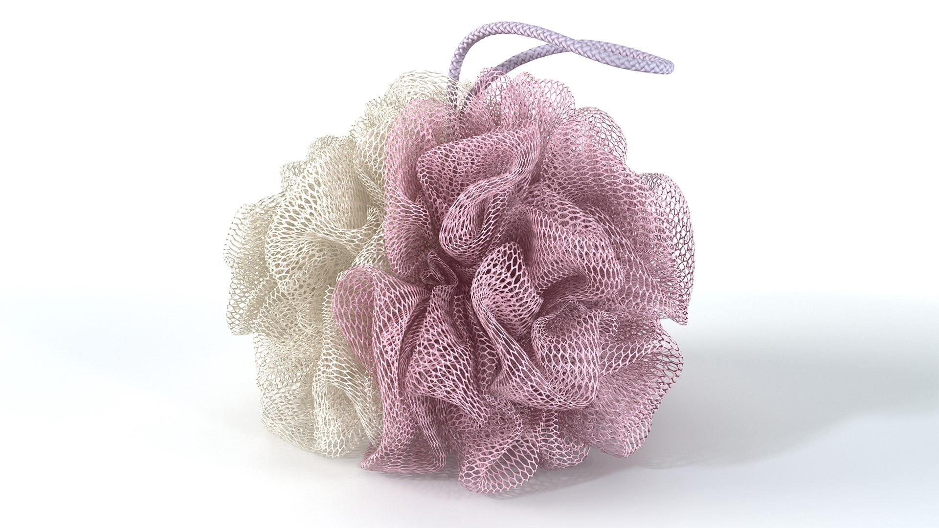 Mesh Bath Sponge 3D model preview