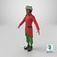 Christmas Elf Male 2 3D model