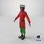 Christmas Elf Male 2 3D model