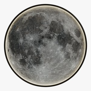 3D model Modern Moon Wall Light