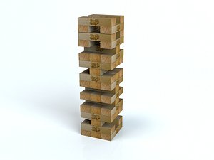 3ds max jenga tower