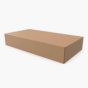 Cardboard box 02 3D