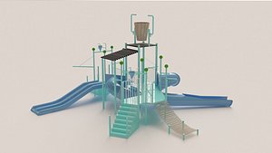 3D Chidren Slide Water Park model