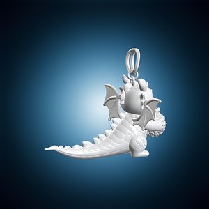Berry Dragon Keychain 3D Print Model model