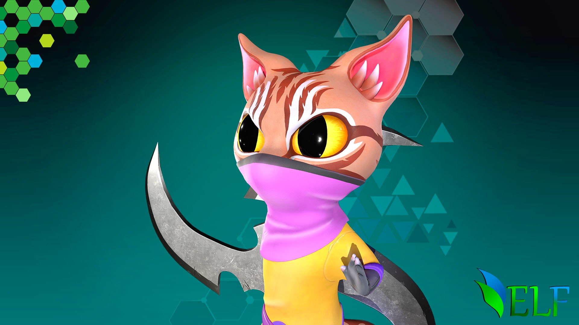 Cat Ninja 004 3D Model - TurboSquid 2379895