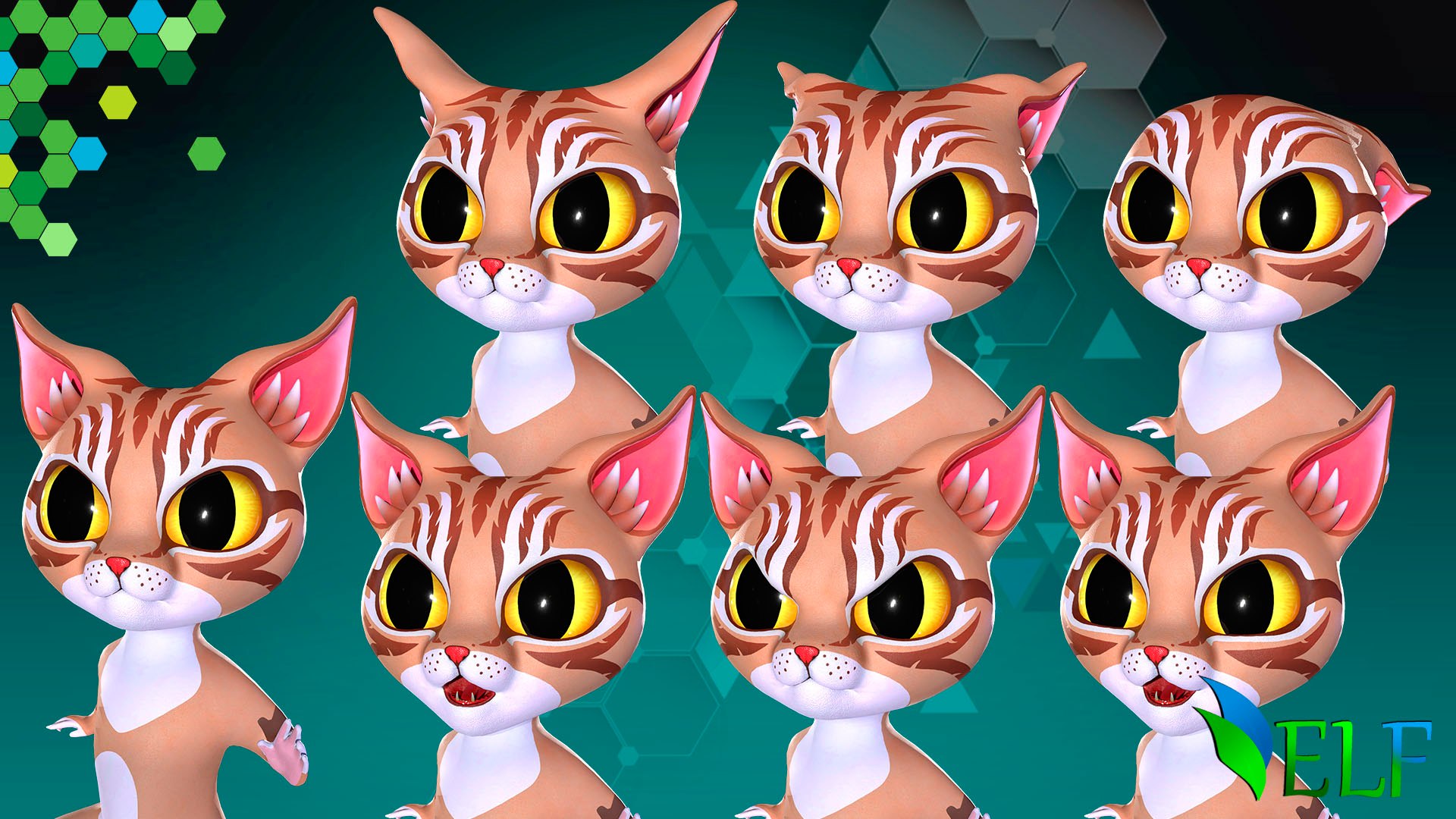 Cat Ninja 004 3D Model - TurboSquid 2379895