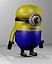 low-poly minion 3d model