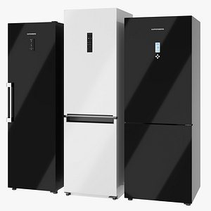 Set of refrigerators from Kuppersberg and LG 3D model