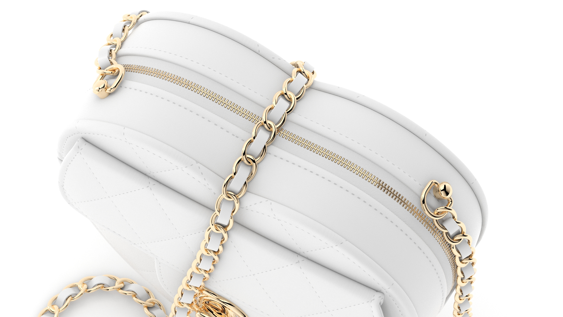 Chanel HerzClutch mit Kette PBR Realistic 3DModell TurboSquid 1929208