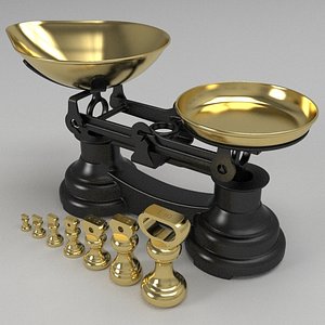 Kitchen balance scales