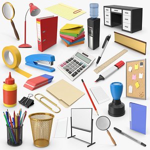 Office Supplies Collection 3D model