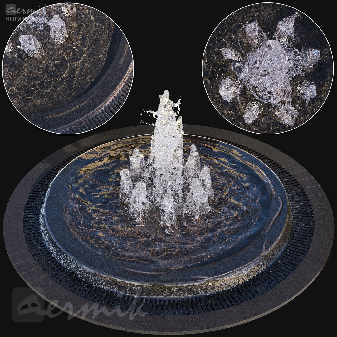 Large Water Fountains 3D model TurboSquid 1899265