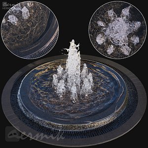 Large Water Fountains 3D model