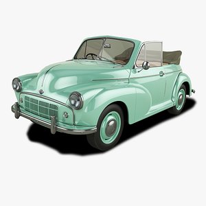 3D Morris Minor MM mk2 Cabrio model