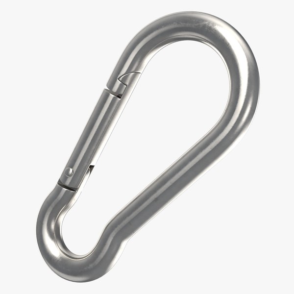 realistic carabiner 3D