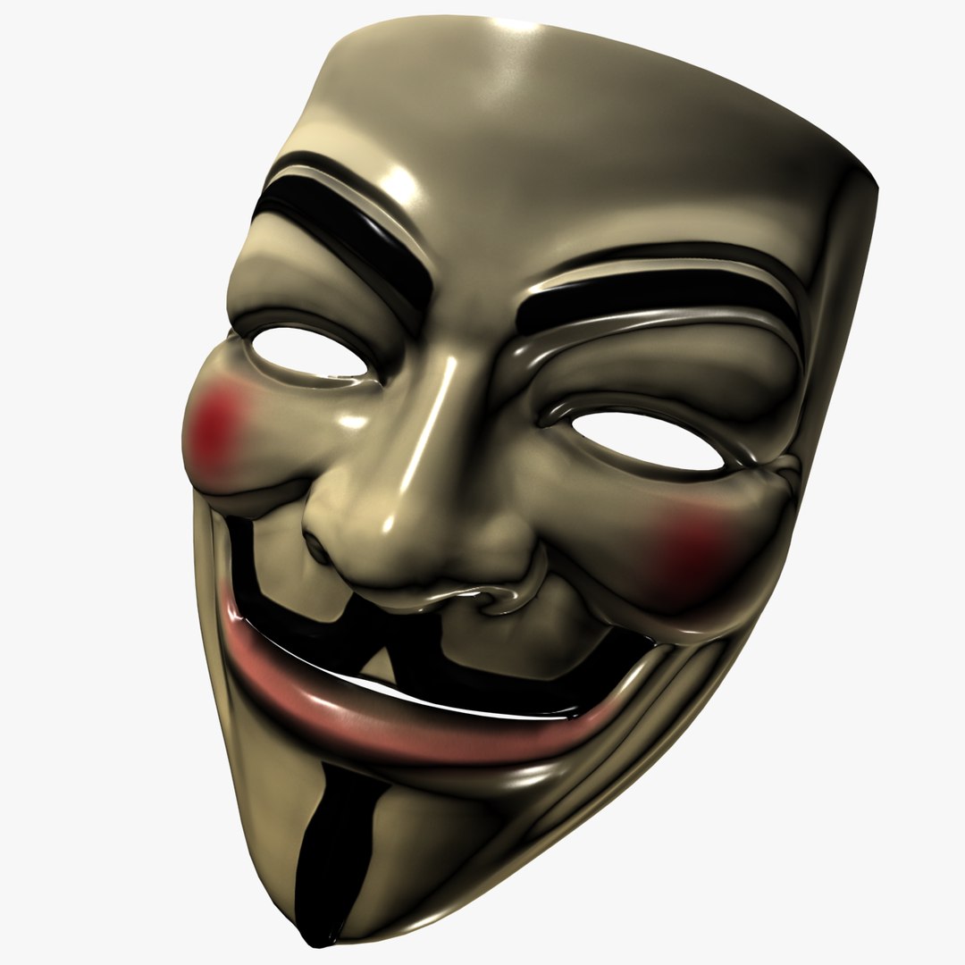 Guy Fawkes Mask 3d Model