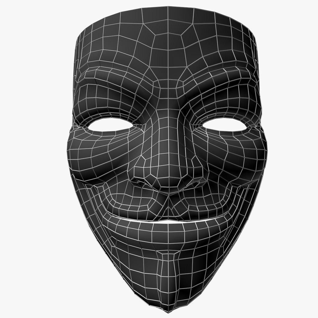 Guy Fawkes Mask 3d Model
