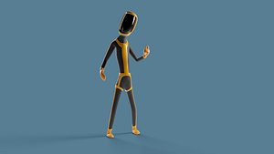 Rigged Cartoon Space Character