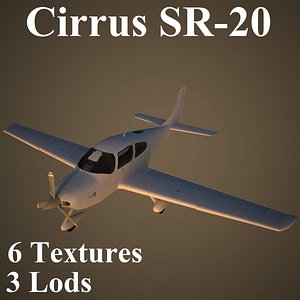 3d cirrus low-poly model