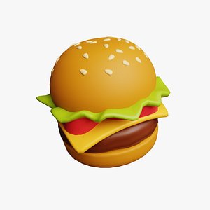 Burger Cartoon Stylized