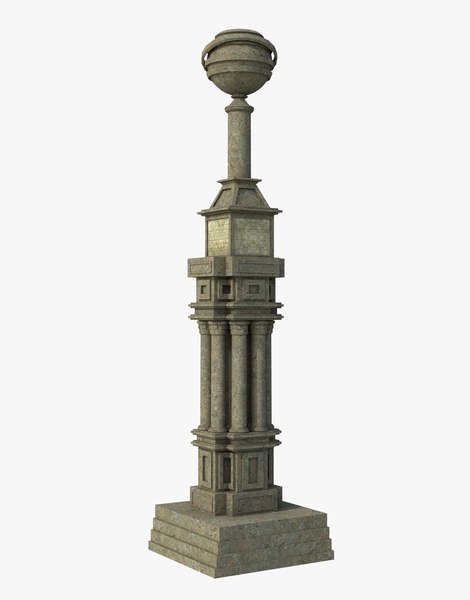 Fantasy Sphere Colum Pillar 3D