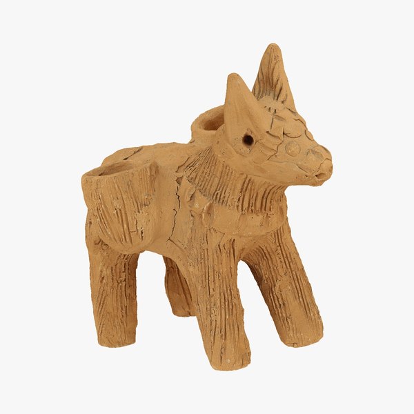 3D model Donkey Clay Craft Raw Scanned