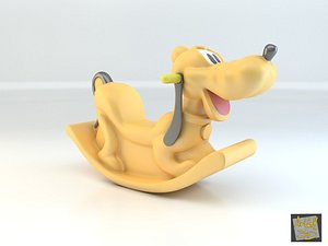 3d max toy plastic seesaw pluto