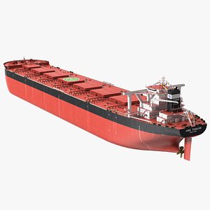 Ore Carrier Ship Loaded Dirty model