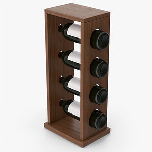 Wine Rack And Wine Bottles