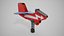 Avião de playground pintado
