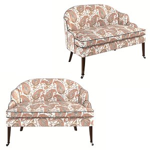 Editor Sofa Scallop 3D model