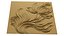 Painel decorativo floral moderno em baixo-relevo para mural STL CNC 73