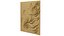 Painel decorativo floral moderno em baixo-relevo para mural STL CNC 73