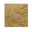 Painel decorativo floral moderno em baixo-relevo para mural STL CNC 73