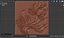 Painel decorativo floral moderno em baixo-relevo para mural STL CNC 73