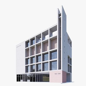 Modern apartment building model