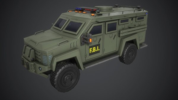 3D car armored green fbi model - TurboSquid 1421507